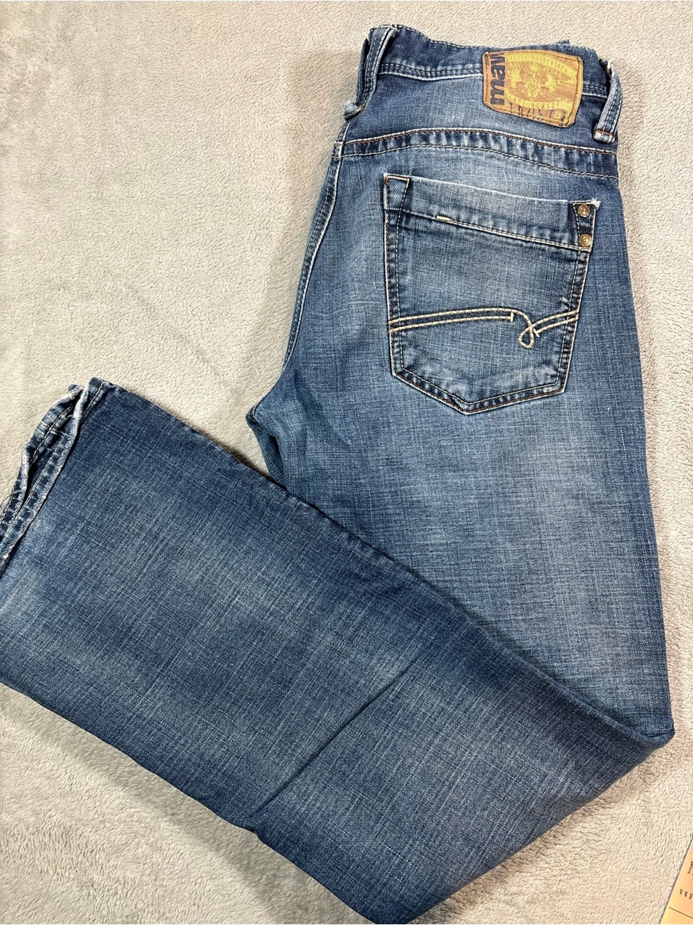 Mavi Mitch Low Rise Flare Bootcut Jeans Medium Wash Size 33x34